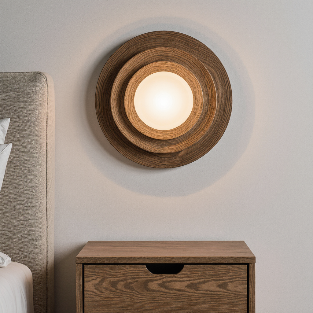 Modern Wooden Wall Lamp